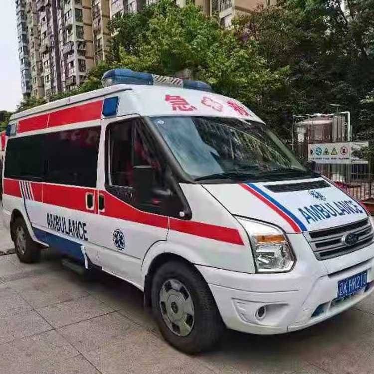 肃州长途救护车护送病人返乡